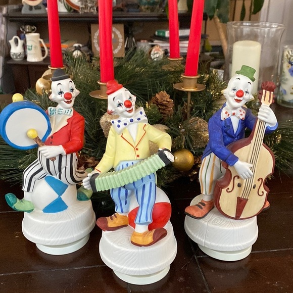 kimco sun fashion Other - Set of 3 kimco wind up music clowns